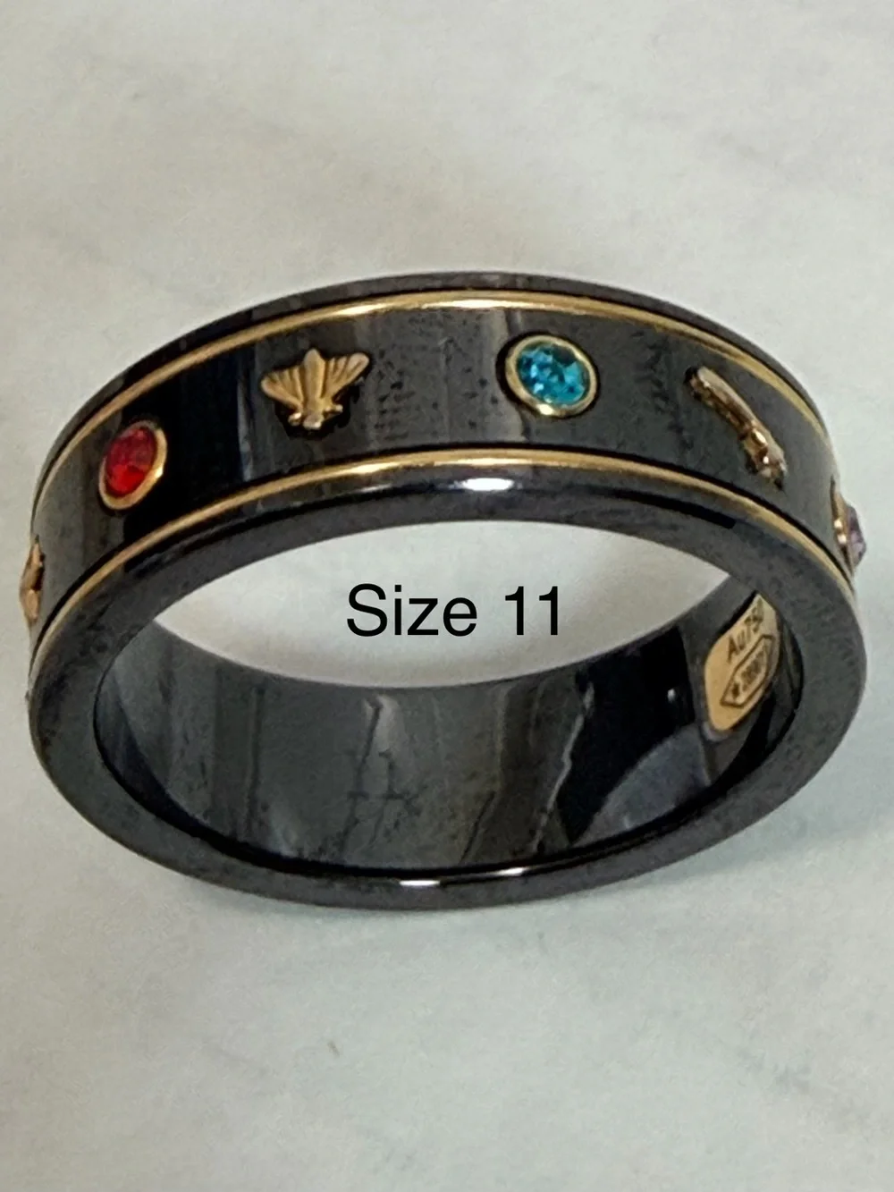 Gucci Icon Ring With Gem Stones